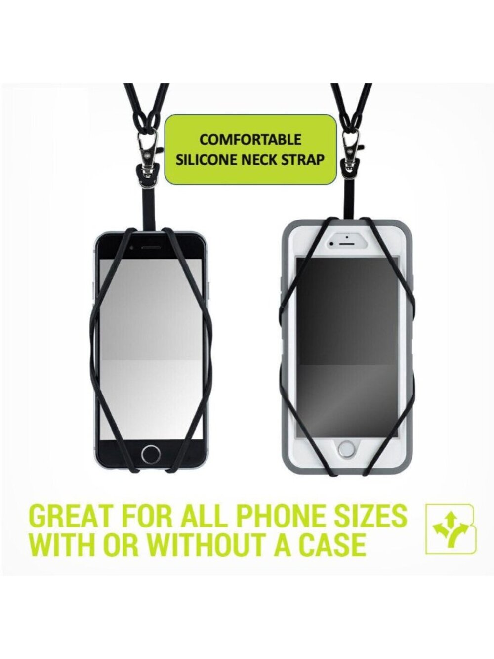 ⭐Cell Phone Lanyard Universal Neck Phone Holder Silicone Cord Holder With Ring